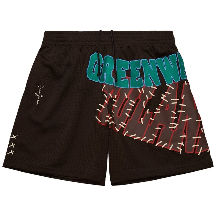 

Шорты Cactus Jack By Travis Scott Cactus Jack by Travis Scott x Mitchell & Ness Tulane University Shorts, коричневый