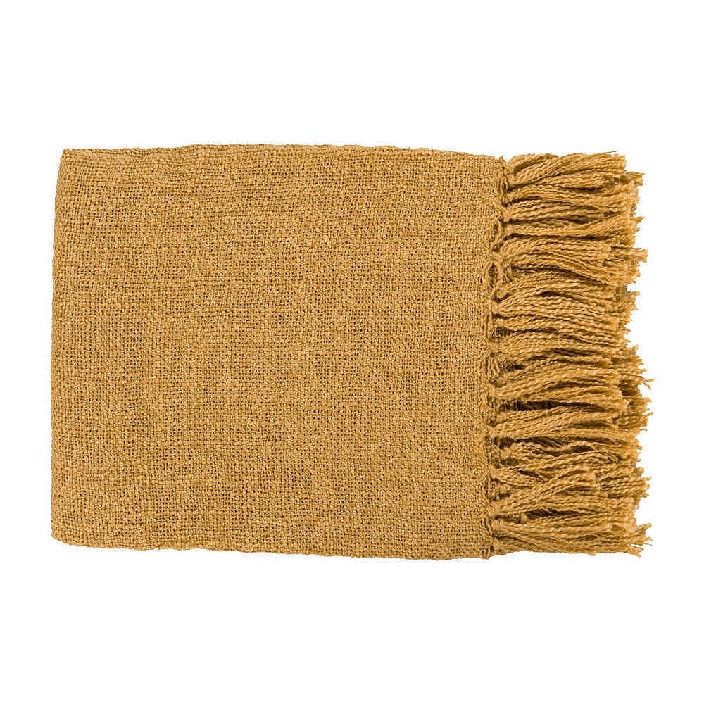 

Плед Gleisdorf Solid и Border - Livabliss Mark&Day, цвет Mustard
