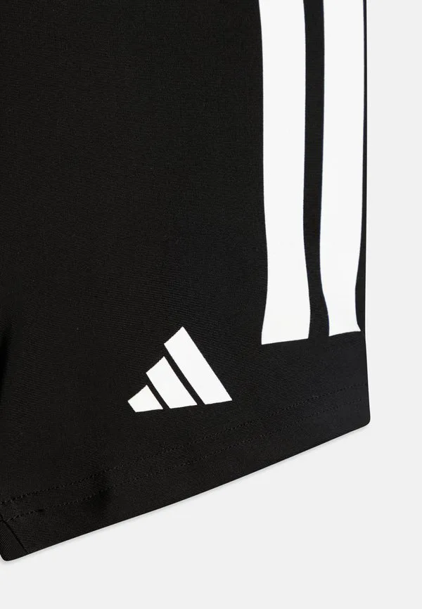 Детские плавки-боксеры с тремя полосками, унисекс. Adidas Performance, Black/White — фото 3