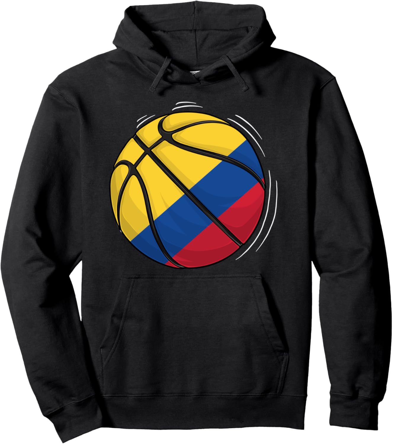 

Худи с изображением колумбийского флага и баскетбольной тематики Colombia Basketball Graphic Men Women, черный