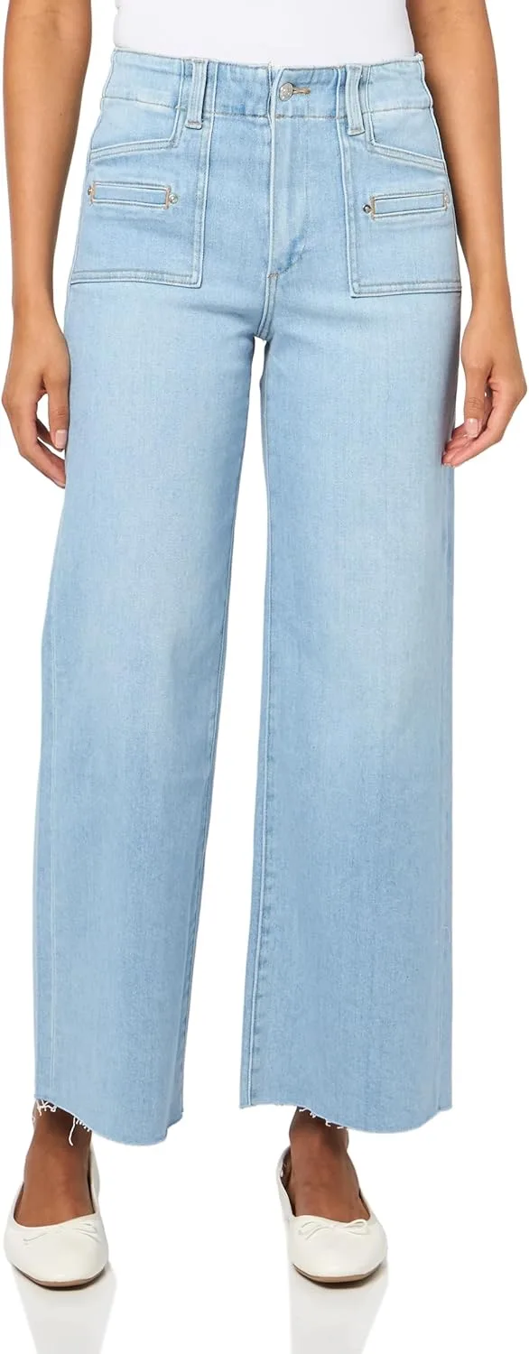 

PAIGE Женские джинсы Anessa 29 Petite с накладными карманами и рваным краем