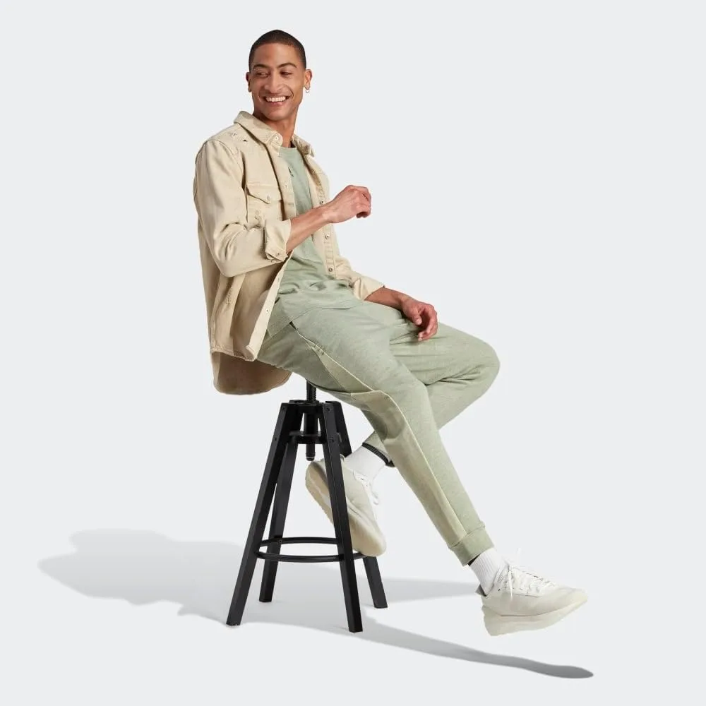 Мужские брюки Adidas меланж, оливково-зеленый — фото 3