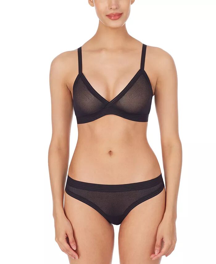 

Бюстгальтер-бралетт в прозрачную полоску DK7626 DKNY, черный