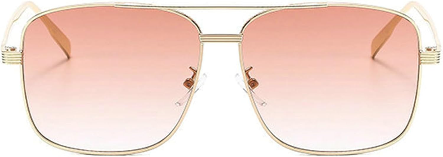 

Солнцезащитные очки Willochra в винтажном квадратном стиле для мужчин и женщин, мода 70-х, металлические градиентные линзы, черные с синим оттенком, очки-пилот, защита от ультрафиолета UV400, C6