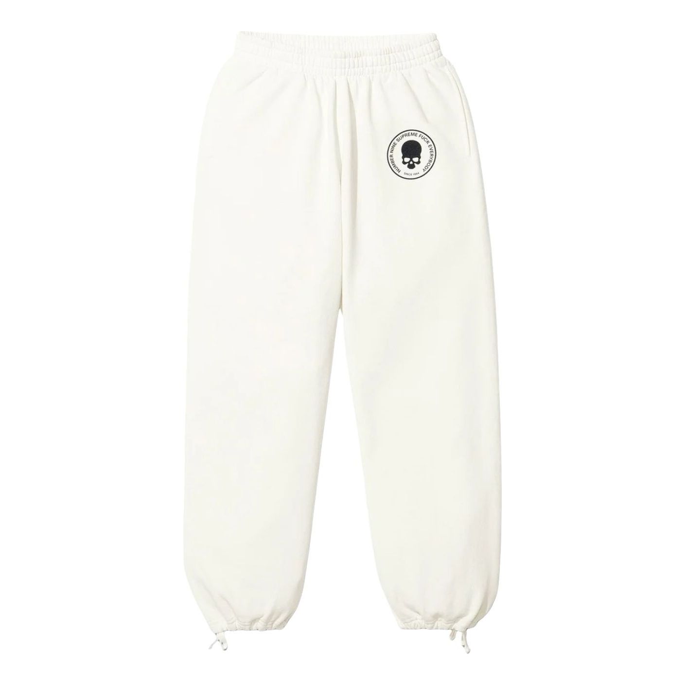 Спортивные штаны Supreme FW25 x Number (N)ine на шнуровке, белые