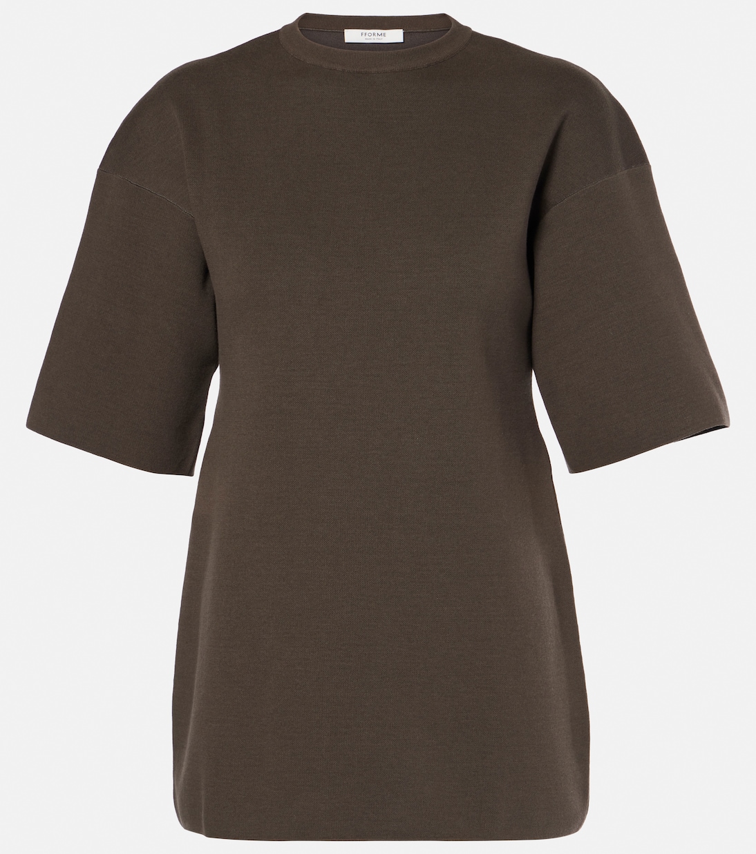 

Футболка Dwyn из смеси шерсти и хлопка Fforme, Dark Taupe