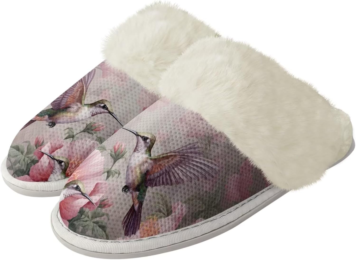 

Унисекс тапочки Forchrinse Pink Cat для женщин и девушек с милым принтом кота, мягкая стелька с эффектом памяти, теплые плюшевые домашние тапочки с нескользящей подошвой, легкие, розовый