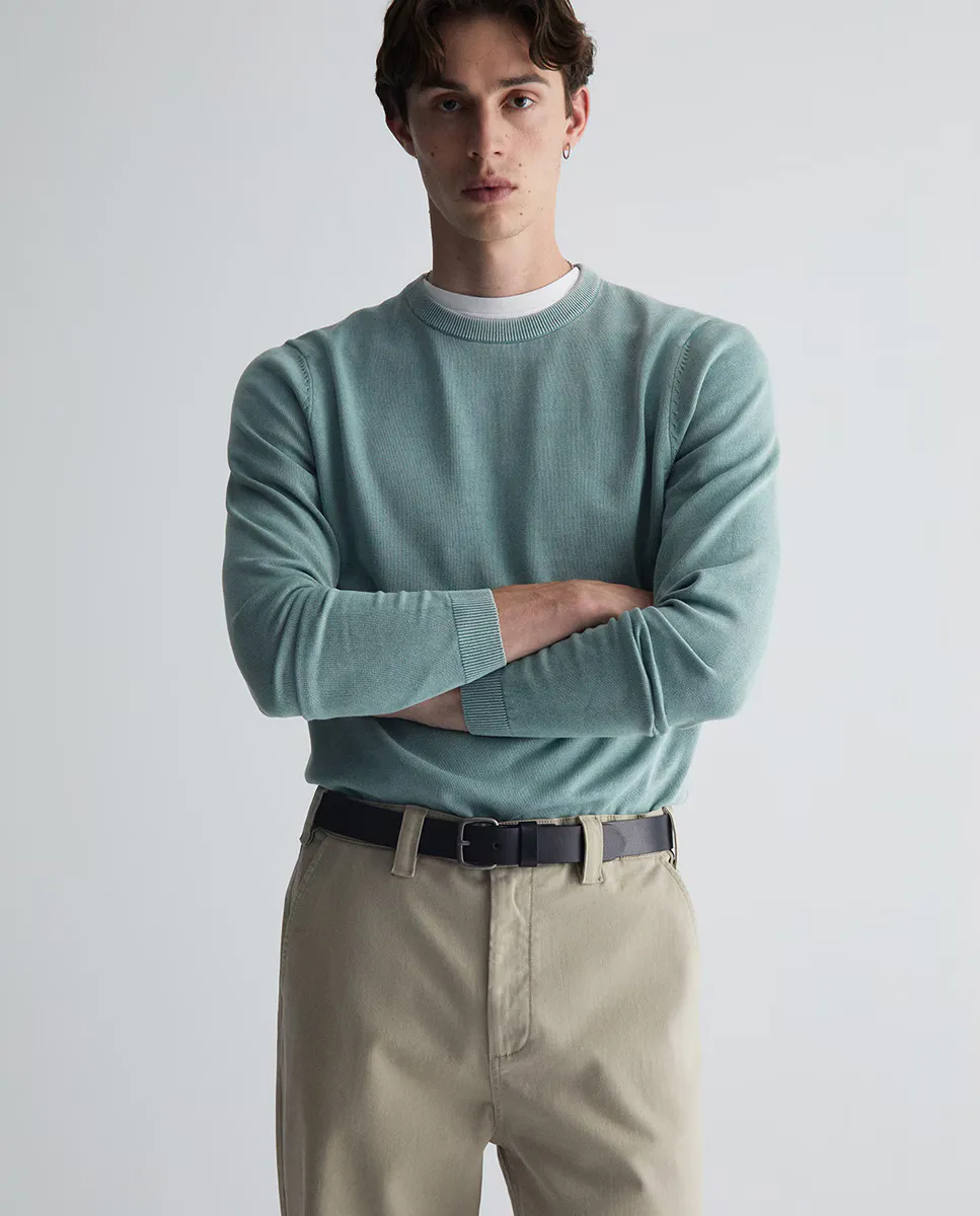 

Джемпер круглое вязаное Sfera, зеленый