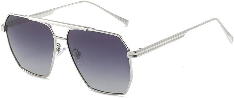 

Солнцезащитные очки 2027 года, летние, с защитой от УФ-излучения, для женщин и мужчин, модные металлические многоугольные солнцезащитные очки, классические модные очки MTZJH, Silver-gray