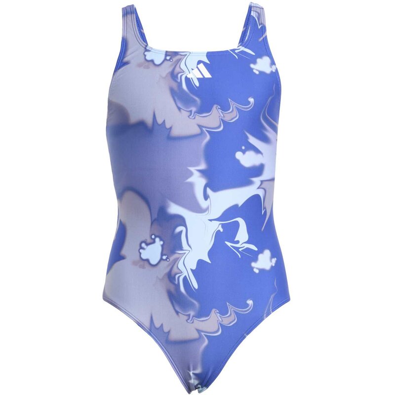 

Купальник в стиле тай-дай с V-образным вырезом на спине Adidas, мультиколор