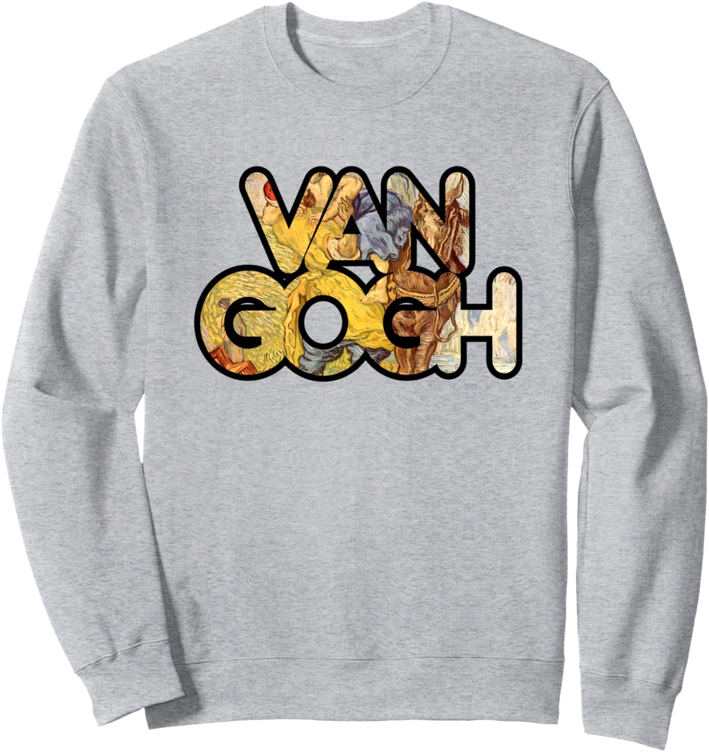 

Толстовка с изображением картины Винсента Ван Гога «Добрый самаритянин» Vincent Van Gogh Artworks Apparel, серый
