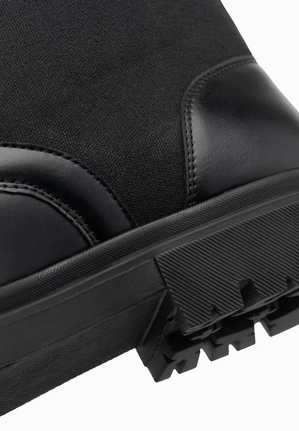 Ботинки-Трусики на шнуровке до щиколотки Ombre, Black — фото 4