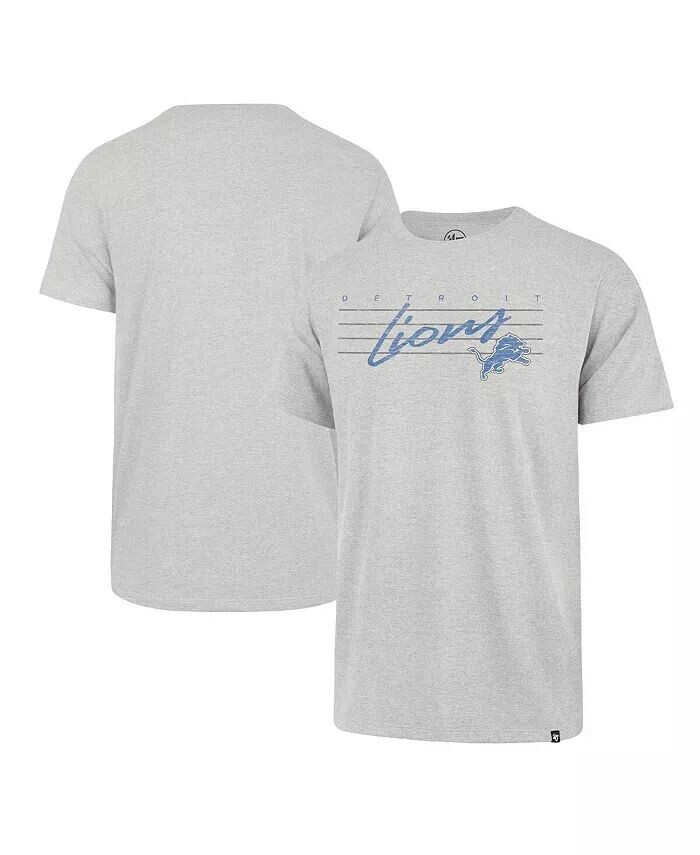 

Мужская серая футболка с эффектом потертости Detroit Lions Downburst Franklin '47 Brand, серый