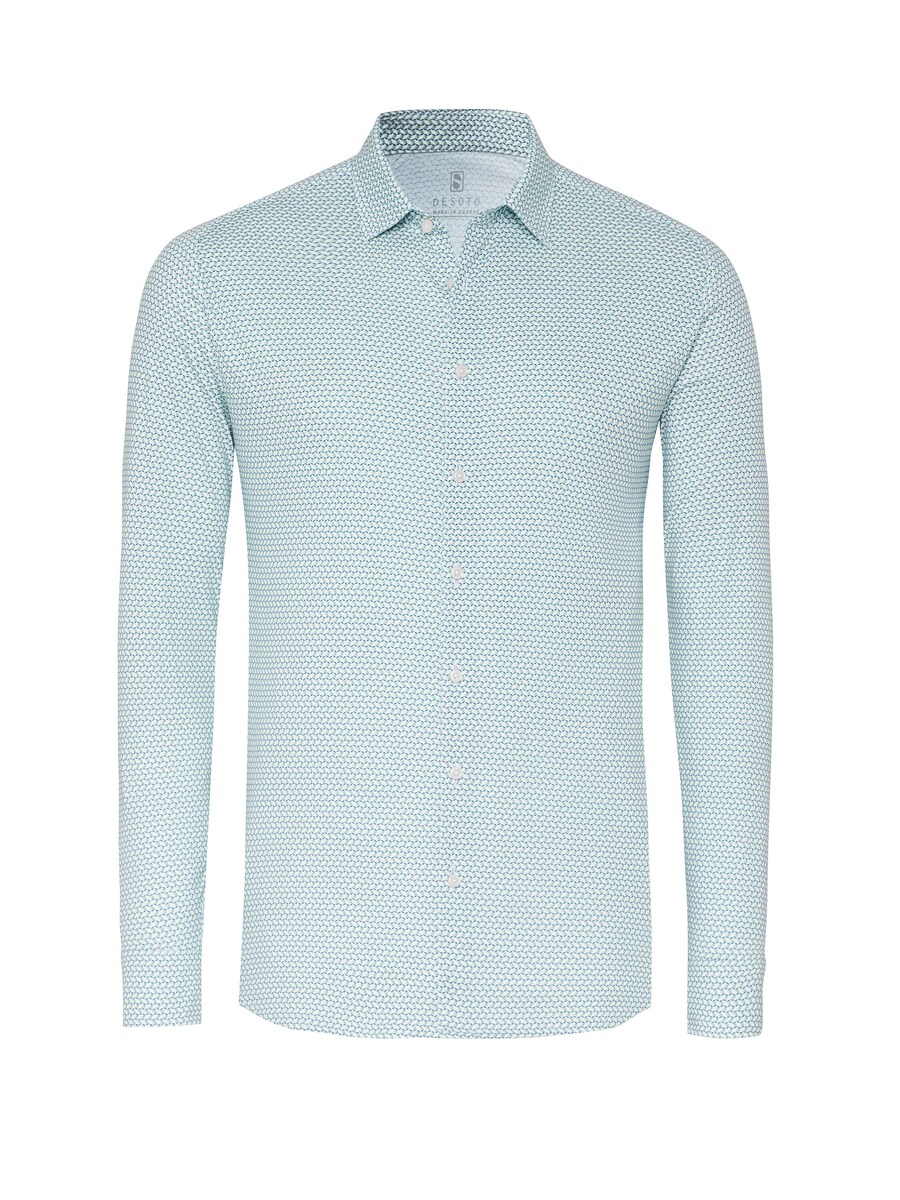 

Рубашка Slim Fit на пуговицах DESOTO, зеленый/лаймовый