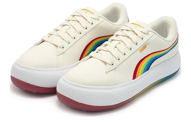 Кеды (WMNS) PUMA Suede Mayu Prism, кремовый — фото 3