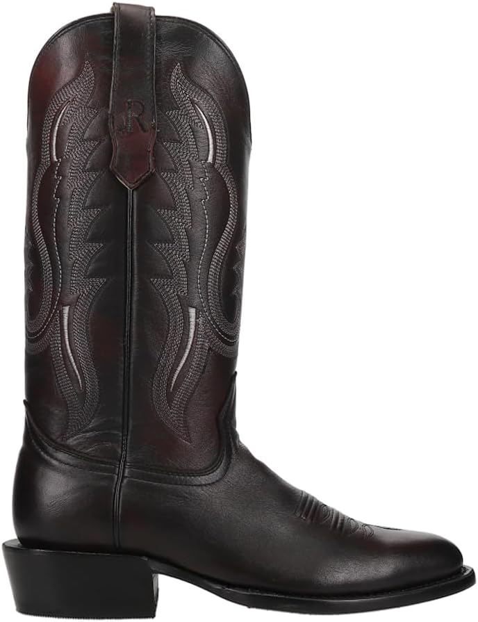 

Мужские ковбойские сапоги R. Watson с закругленным носком, черная вишня R. Watson Boots
