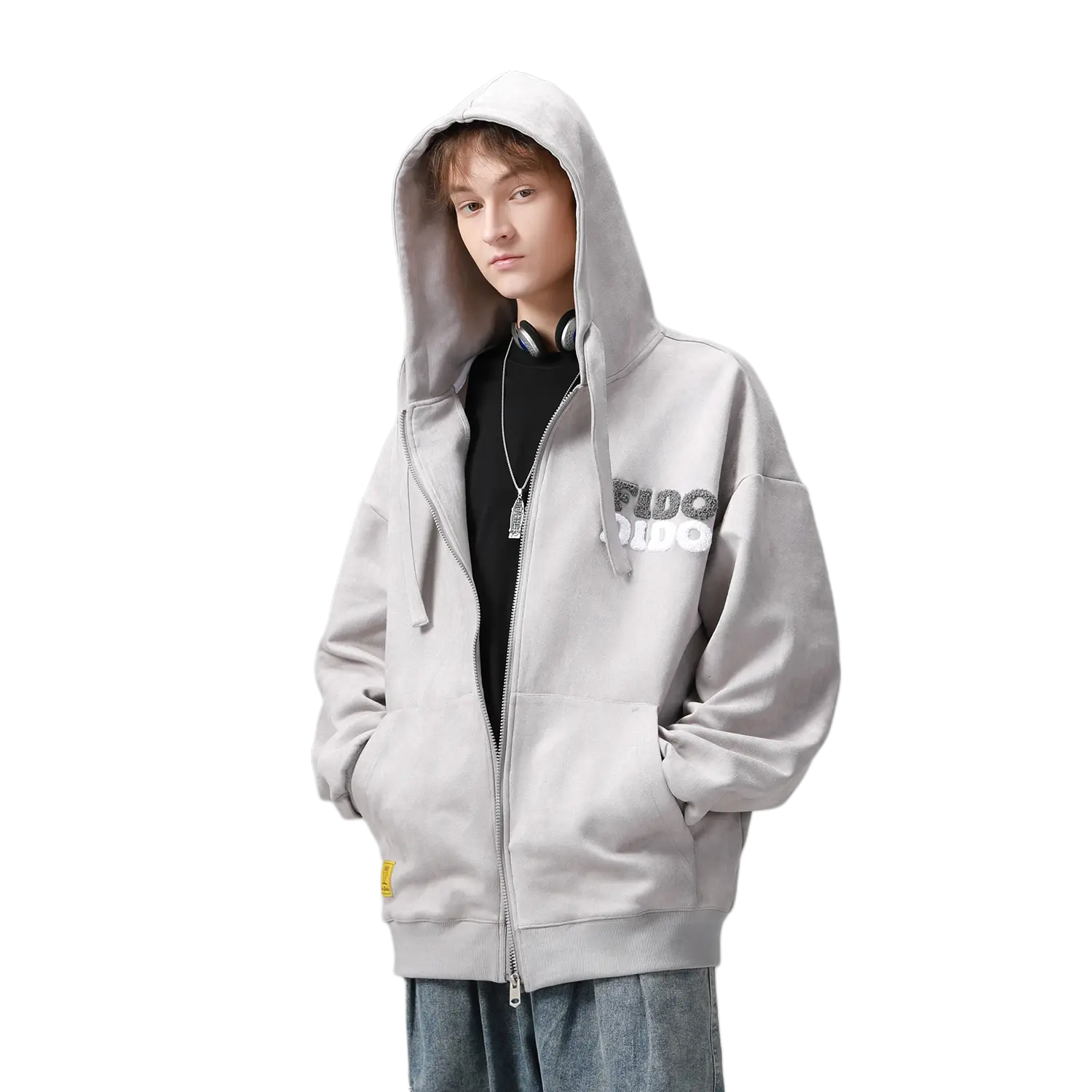 

Унисекс свитшот FIDO DIDO, светло-серый