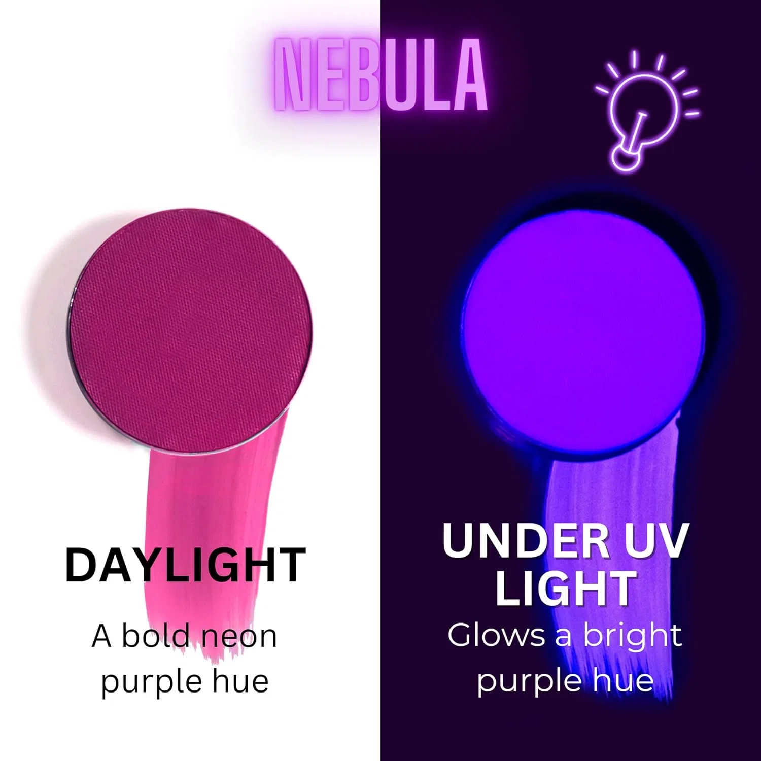 Аквагрим для лица и тела «Paradise Makeup AQ UV Nebula» от Mehron Mehron, Uv Purple — фото 2