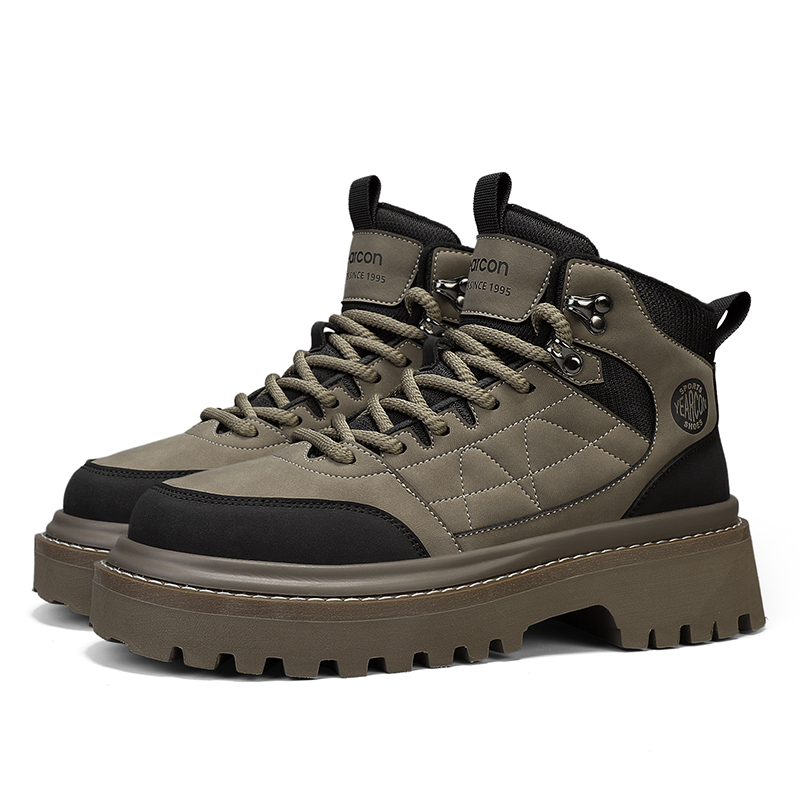 YEARCON Мужские уличные ботинки хаки/черные, цвет Khaki/Black — фото 2