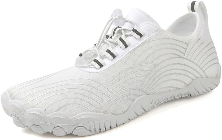 

Дышащие водные кроссовки для мужчин и женщин, широкие носки, для плавания и походов, противоскользящие для пляжа и активного отдыха на природе Generic, белый