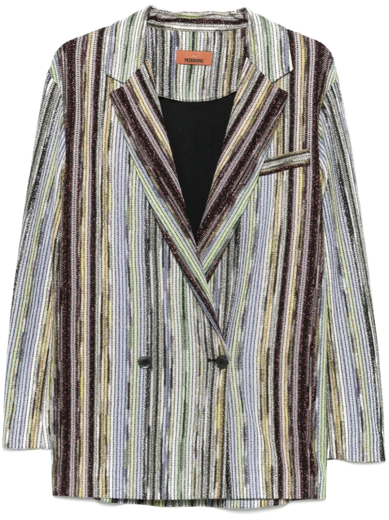 

Missoni пиджак в полоску, зеленый