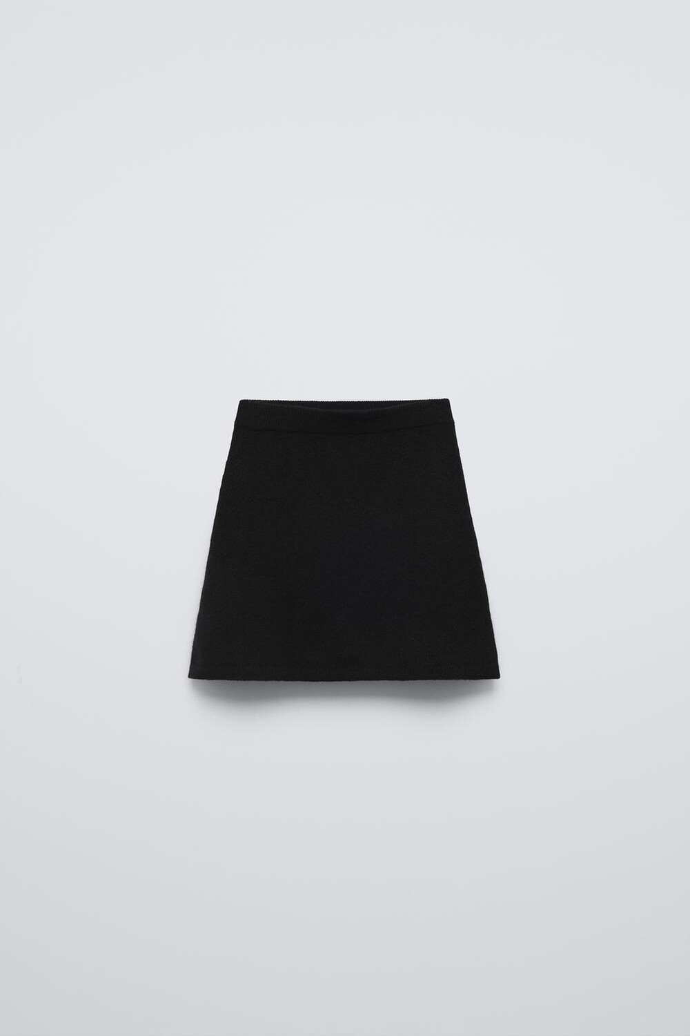 

Юбка из 100% кашемира ZARA, черный