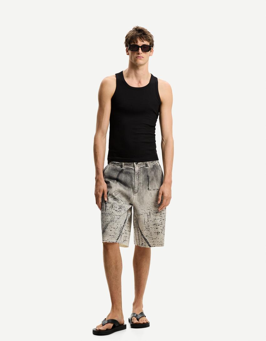 

Шорты-Бермуды для фигуристов Bershka, желтый