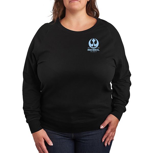 

Футболка с длинным рукавом French Terry Plus Size Rebel Fleet Patch Star Wars, Black