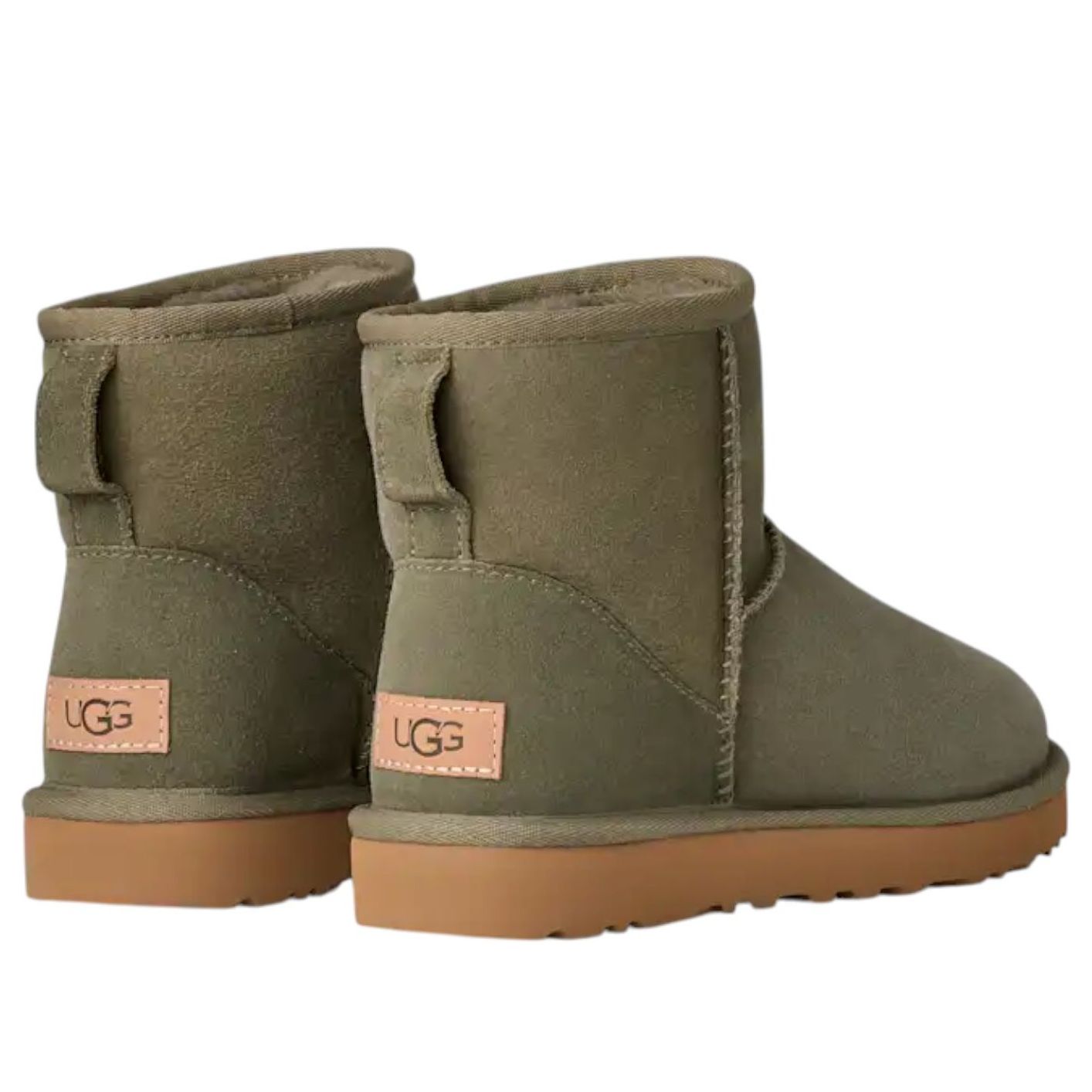 Угги (WMNS) UGG Classic Mini II 'Moss Green ' — фото 3