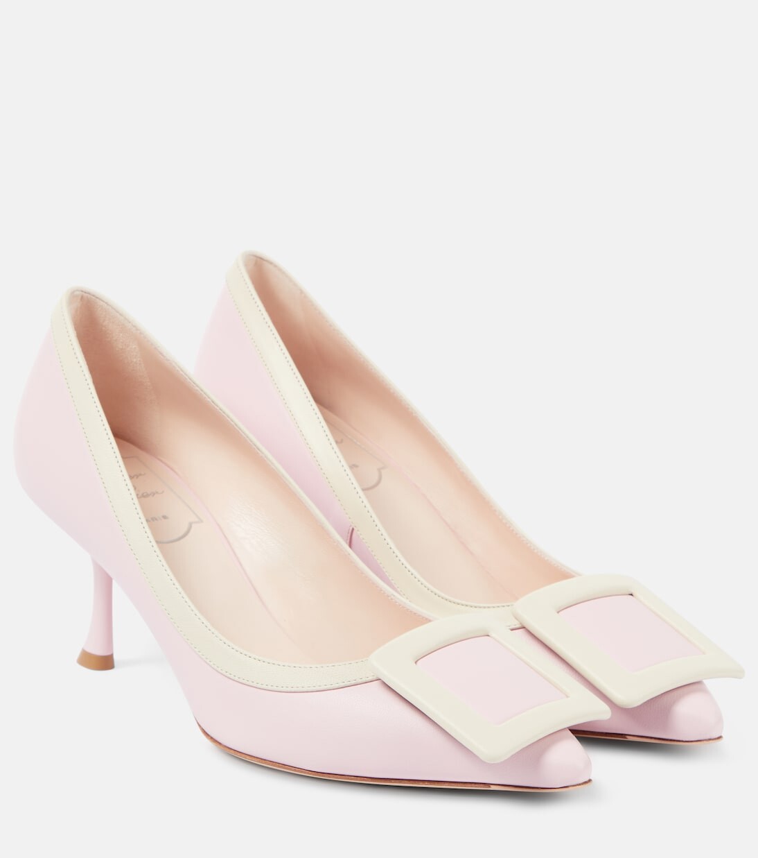 Кожаные туфли viv' in the city Roger Vivier, розовый