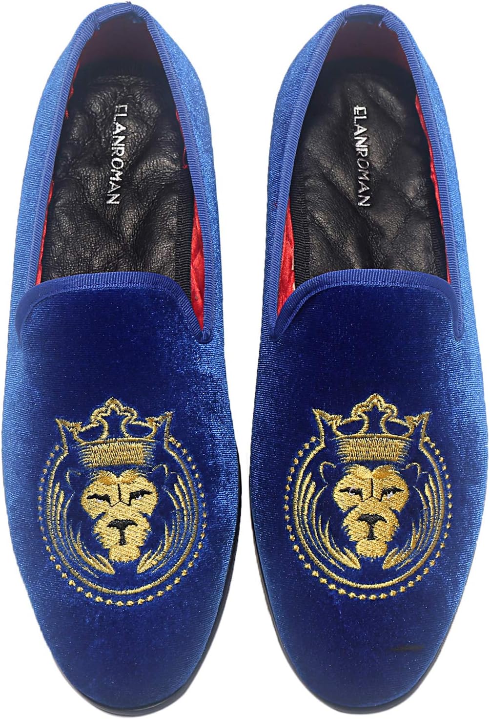 

Мужские лоферы ELANROMAN, бархатные модные туфли, вышивка, версии 1.0 и 2.0, туфли для вечеринок, свадеб и выпускных, синий