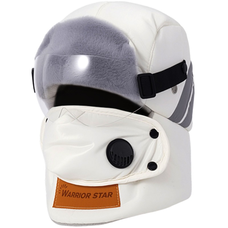 

Траппер-шапка из полиэстера Unisex WARRIOR, белый[with goggles]