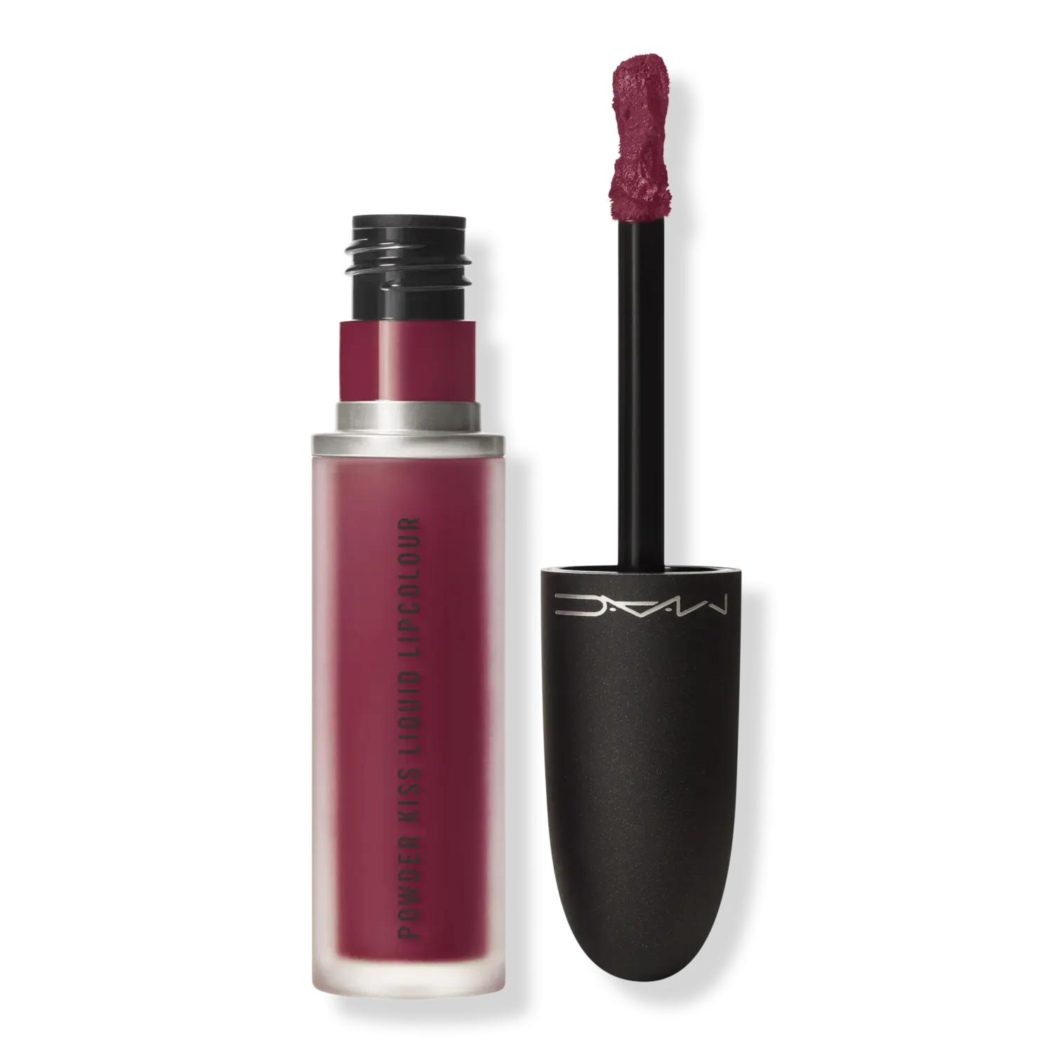 

Жидкая помада Powder Kiss, стойкая помада MAC, Burning Love (berry)