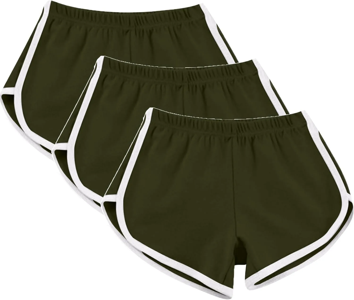 

Женские шорты Athletic Dolphin 3 шт, эластичный пояс, быстросохнущие, для тренировок