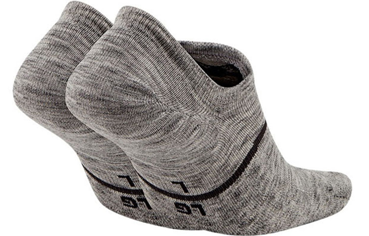 Носки Nike Unisex Snkr Sox No-show Breathable Socks 2 Packs Grey Gray, серый — фото 2