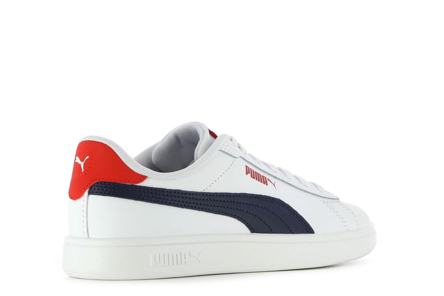 Кроссовки Smash 3.0 L Jr на шнуровке Puma, белый — фото 3