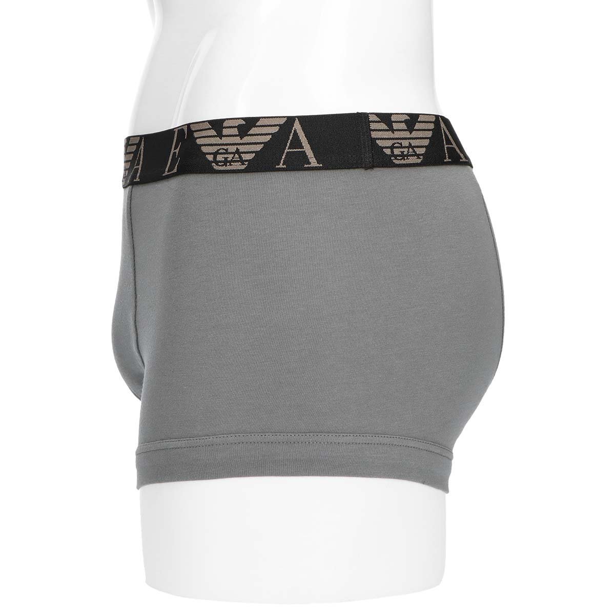 Боксерские шорты BOLD MONOGRAM из эластичного хлопка. Emporio Armani, 95. Gray — фото 3