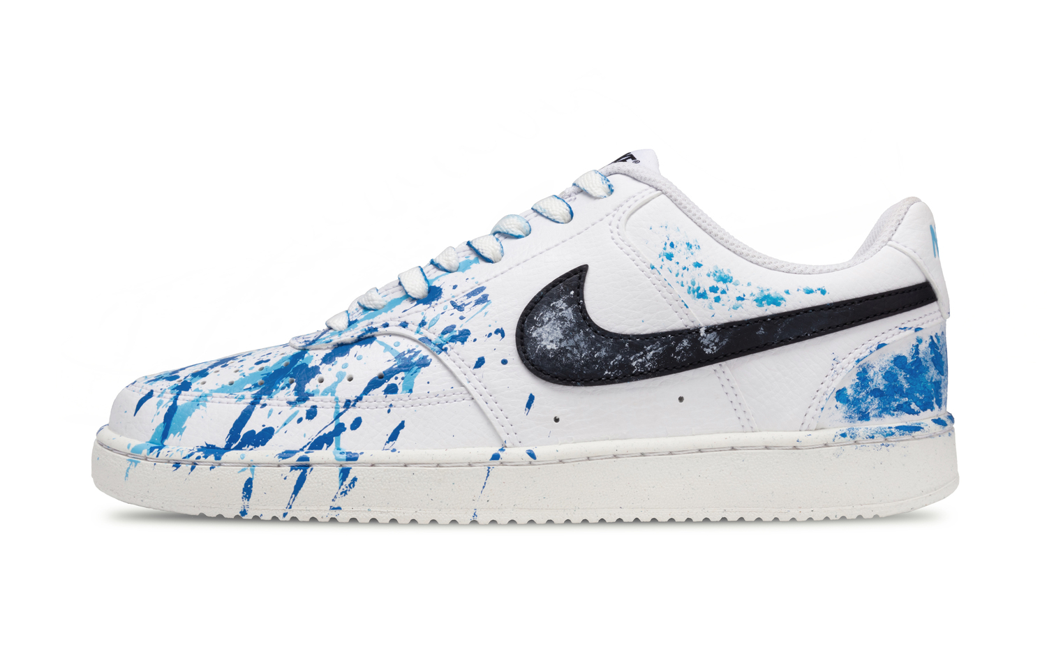 

Nike Кроссовки для скейтбординга Court Vision 1 Low Unisex бело-голубые, цвет White Blue