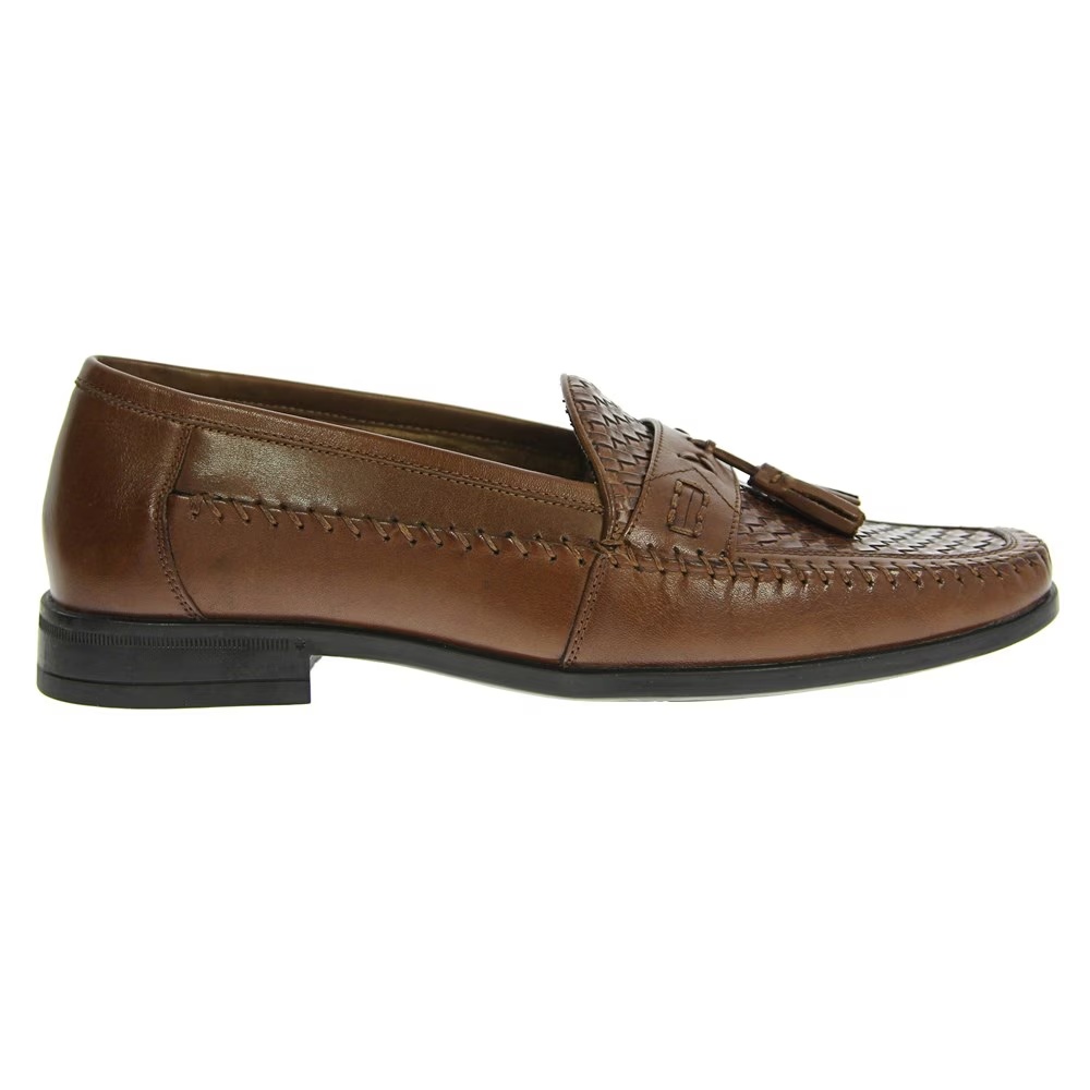 

Мокасины Strafford с кисточками Nunn Bush, cognac leather