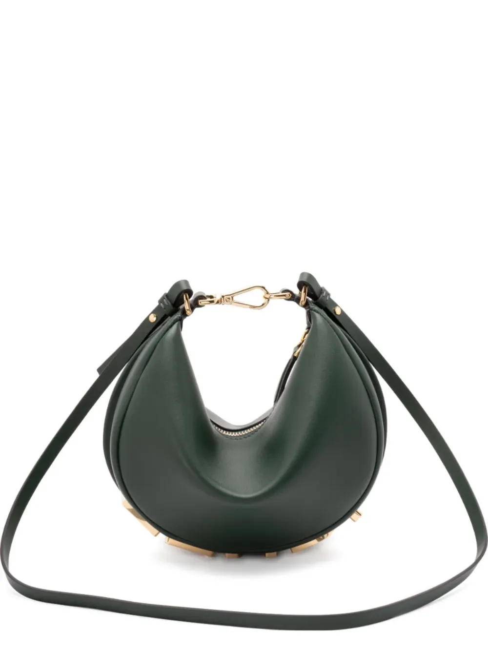 

Мини-клатч Fendi Fendigraph из матовой кожи, зеленый