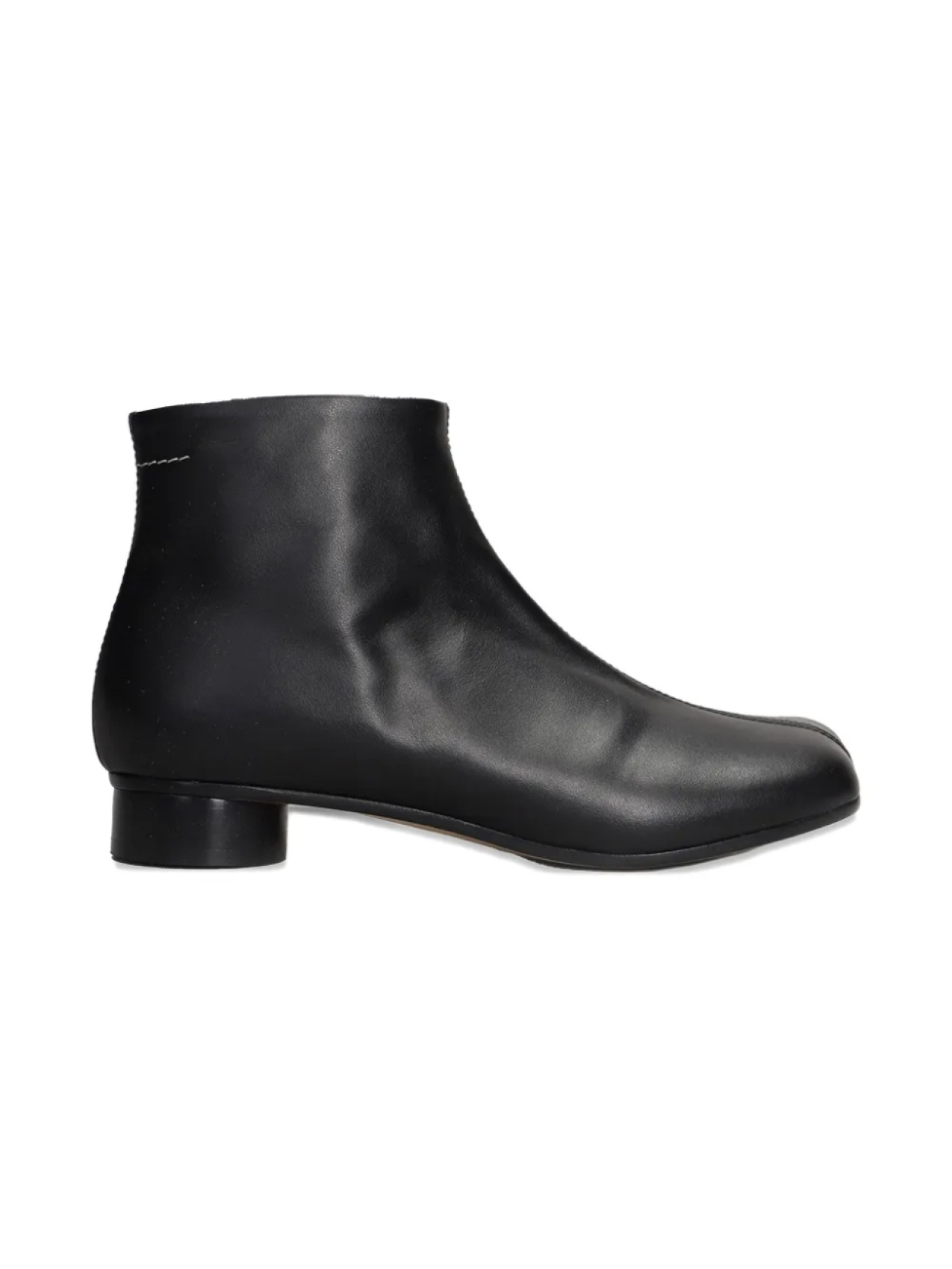 

Ботинки MM6 Maison Margiela Kids с застежкой-молнией и квадратным носком, черный