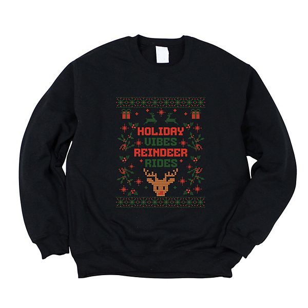 

Свитшот женский Holiday vibes reindeer rides ugly sweater Simply Sage Market, Midnight, Зеленый, Свитшот женский Holiday vibes reindeer rides ugly sweater Simply Sage Market, Midnight