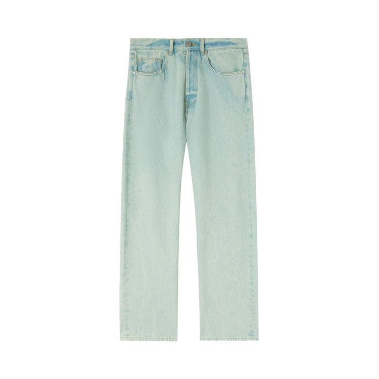 

Брюки Palm Angels Overdyed Logo Denim Pants, Mint