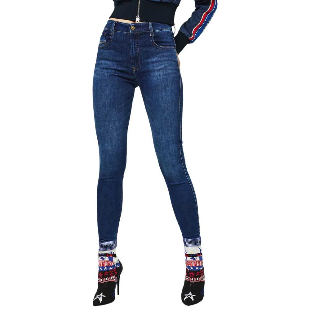 

Джинсы Diesel Slandy high waist, синий