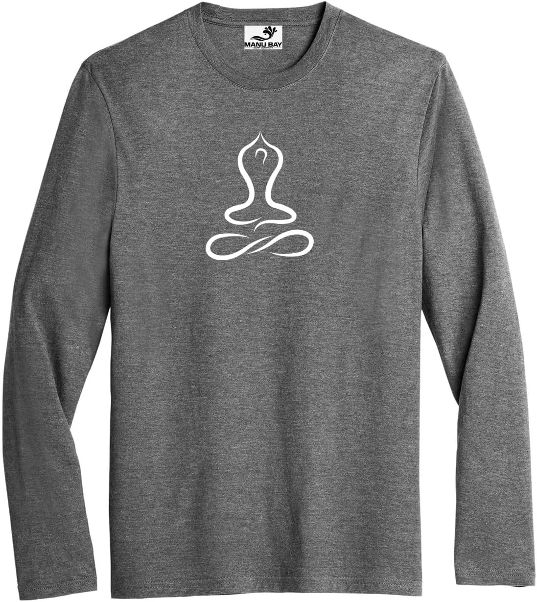 

Мужская футболка с длинным рукавом Minimalist Lotus Pose Moisture-Wicking Triblend Yoga Clothing For You