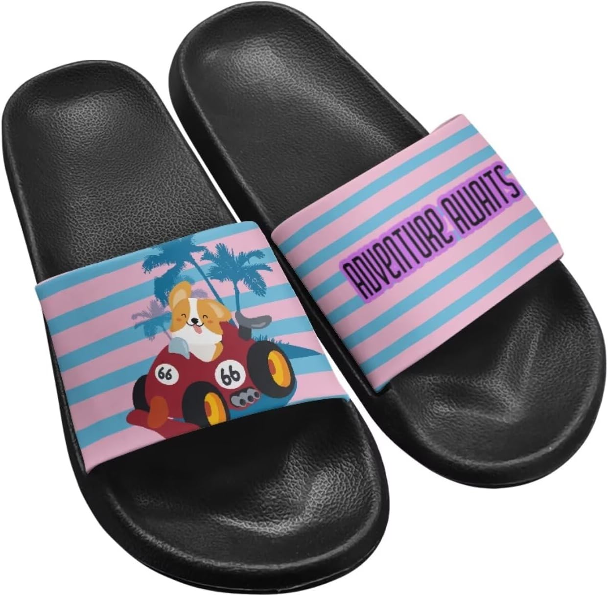 

Унисекс сланцы Binienty с широким профилем для женщин и мужчин, однослойные шлепанцы, ультралегкая обувь для душа, противоскользящие, мультиколор