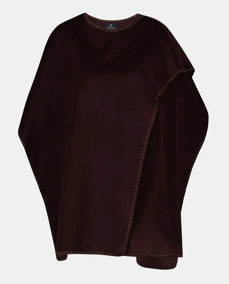 

Пальто с контрастной строчкой Latouche, песочный