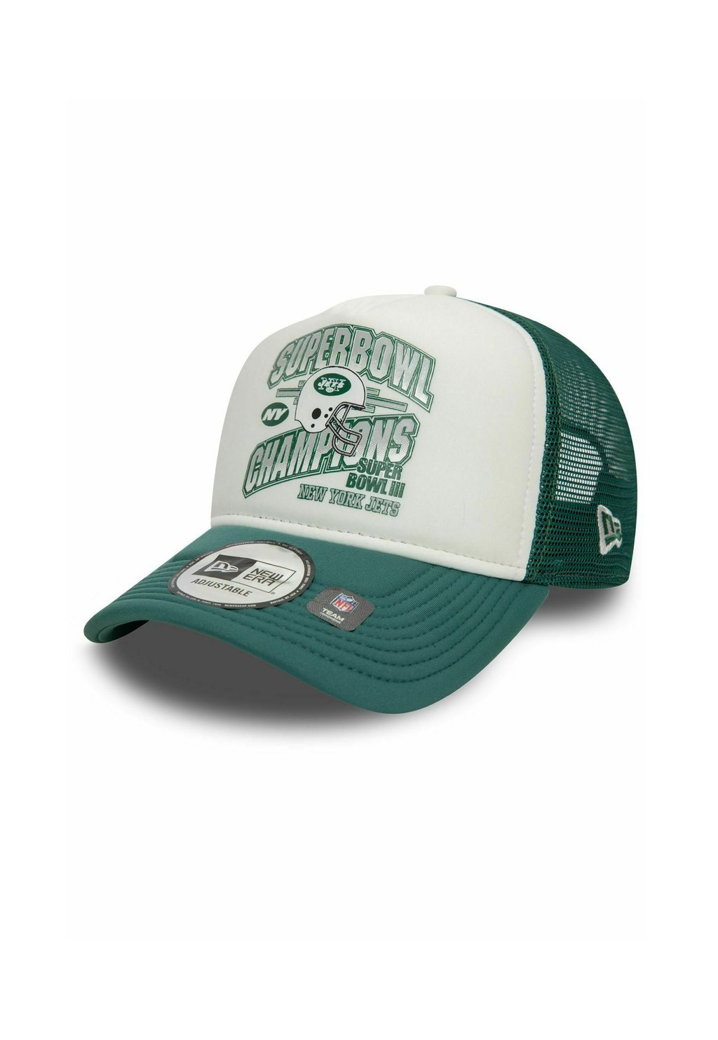 

Бейсболка AFRAME TRUCKER SUPERBOWL NEW YORK JETS New Era, зеленый