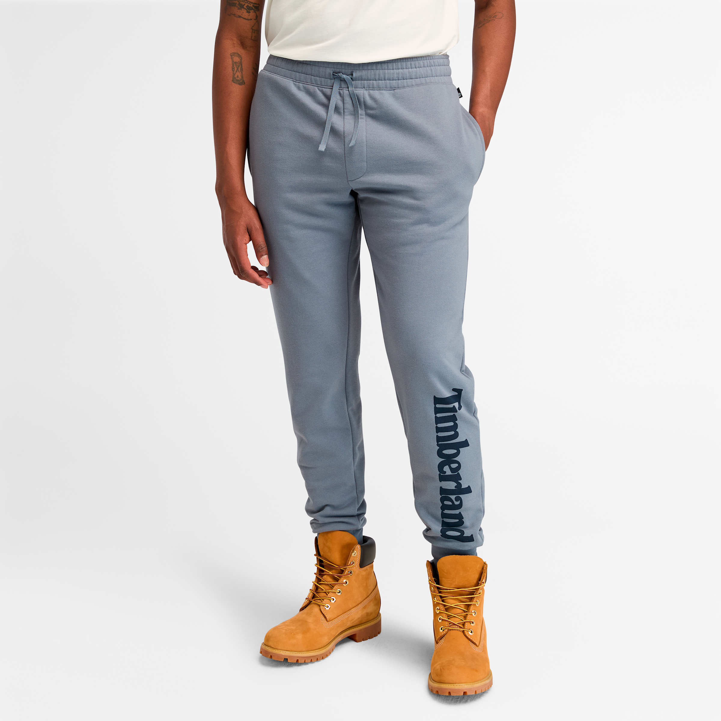 

Мужские спортивные штаны Northwood US Wordmark Logo Brushback Timberland, цвет folkstone grey