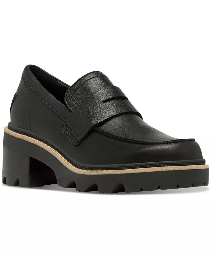 Женские лоферы Joan Now City на каблуке Sorel, черный